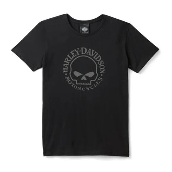 NWT Harley Davidson Men's Willie G Skull Tee in Black sz Small - Picture 1 of 6